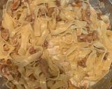 Bandnudeln mit Pfifferlingen in Sahne Rezeptschritt 7 Foto