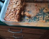 A picture of step 5 of Mexican cornbread casserole.