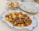รูปขั้นตอนการทำที่ 5 ของ หมูสับผัดเต้าหู้ไข่