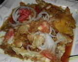 A picture of step 8 of Dhaba style chana chaat.