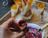 A picture of step 29 of Homemade ice cream cones.