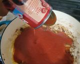A picture of step 4 of Seafood Rose` penne pasta.