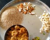 A picture of step 1 of Til Dry Fruits Chikki.