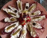 Foto del paso 3 de la receta: Endivias rojas rellenas con quesos y pickles