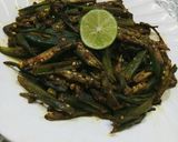 A picture of step 3 of Bhindi Tawa Fry.