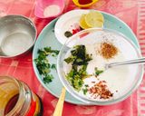 A picture of step 2 of Mint Garlic Dip 😋 Herbed yogurt Curd Dip.