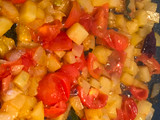 Huevos revueltos con verdura