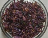 A picture of step 4 of Purple cabbage sabji.
