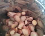 A picture of step 1 of Fresh Lemon-Ginger Sherbet Syrup.