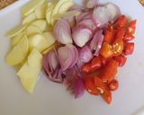 Foto langkah ke 2 dari resep Tumis tahu tempe & bunga bawang.