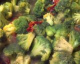 A picture of step 2 of Cheesy Broccoli Chorizo.