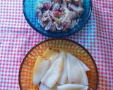 Foto del paso 2 de la receta: Chipirones rellenos a la plancha con toque de limón encurtido