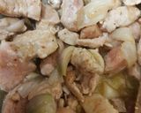 A picture of step 2 of My Ginger and Pork Noodles 😘.