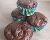 Une image de l'étape 4 de Muffins chocolat, coeur chocolat blanc.