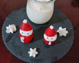 A picture of step 3 of Strawberry Father Christmas.