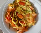 Foto del passaggio 4 della ricetta Spaghetti di Zucchine e Pomodorini e Erbe Aromatiche al Momento ci ho Pensato