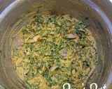 A picture of step 1 of Pyaaz Paalak Pakodi/Spinach Onion Pakodi.