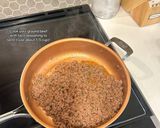 A picture of step 2 of Beef Enchiladas.