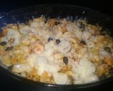A picture of step 7 of Mexican cheese pasta.