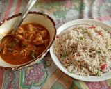 A picture of step 9 of Chicken manchurian.