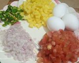 A picture of step 1 of Anday ka khageena.