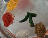 A picture of step 1 of BOKAKHAT POORI AALU BHAJI With Green Chilli Chutney.