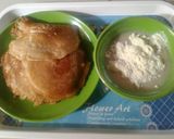 A picture of step 1 of Pancake with pap.
