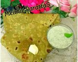 A picture of step 3 of Meithie Paratha.