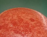 A picture of step 2 of Eggless strawberry cake.