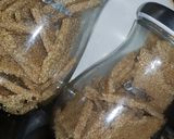 A picture of step 4 of Gur Til ki chikki.