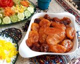 عکس مرحله 1 از دستور خورشت آلو قیصی