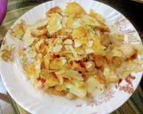 A picture of step 5 of Dahi Phulki Papri Chaat.