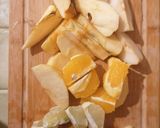 Une image de l'étape 1 de Jus pomme poire gingembre orange citron vert.