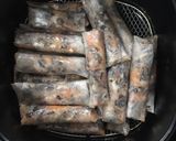 A picture of step 4 of Air Fryer Egg Rolls.