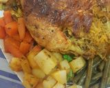 A picture of step 6 of Steamed and Roasted Stuffed Chicken with Vermicelli 🍗👌.