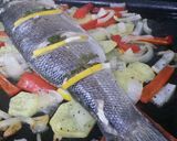 A picture of step 5 of Roast seabass.
