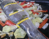 A picture of step 5 of Roast seabass.