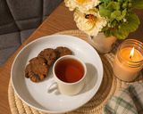 عکس مرحله 1 از دستور کوکی خرما رژیمی