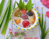 Hình bước làm 10 của món Chè trôi nước 7 sắc cầu vồng màu tự nhiên