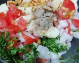 A picture of step 4 of Murmura Chaat.