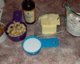 A picture of step 1 of Almond and Cashew Cookies.