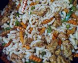 A picture of step 3 of Dragon Chicken Macaroni.