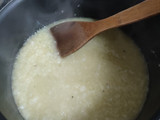 Risotto de champiñones y pimentón rojo