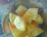 Foto langkah ke 2 dari resep Puding ubi rasa melon.