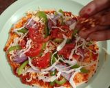 இதய வடிவு பிஸ்ஸா(heart shape pizza recipe in tamil) ரெசிபி ஸ்டேப் 4 புகைப்படம்