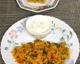 A picture of step 14 of Capsicum Tomato Rice.