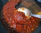 A picture of step 10 of Schezwan Rava Balls.