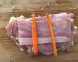 Foto del paso 4 de la receta: Pollo relleno con arroz y espinacas