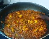 A picture of step 8 of Paneer Masala.