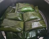 Gambar langkah 9 resipi Kuih Nagasari.